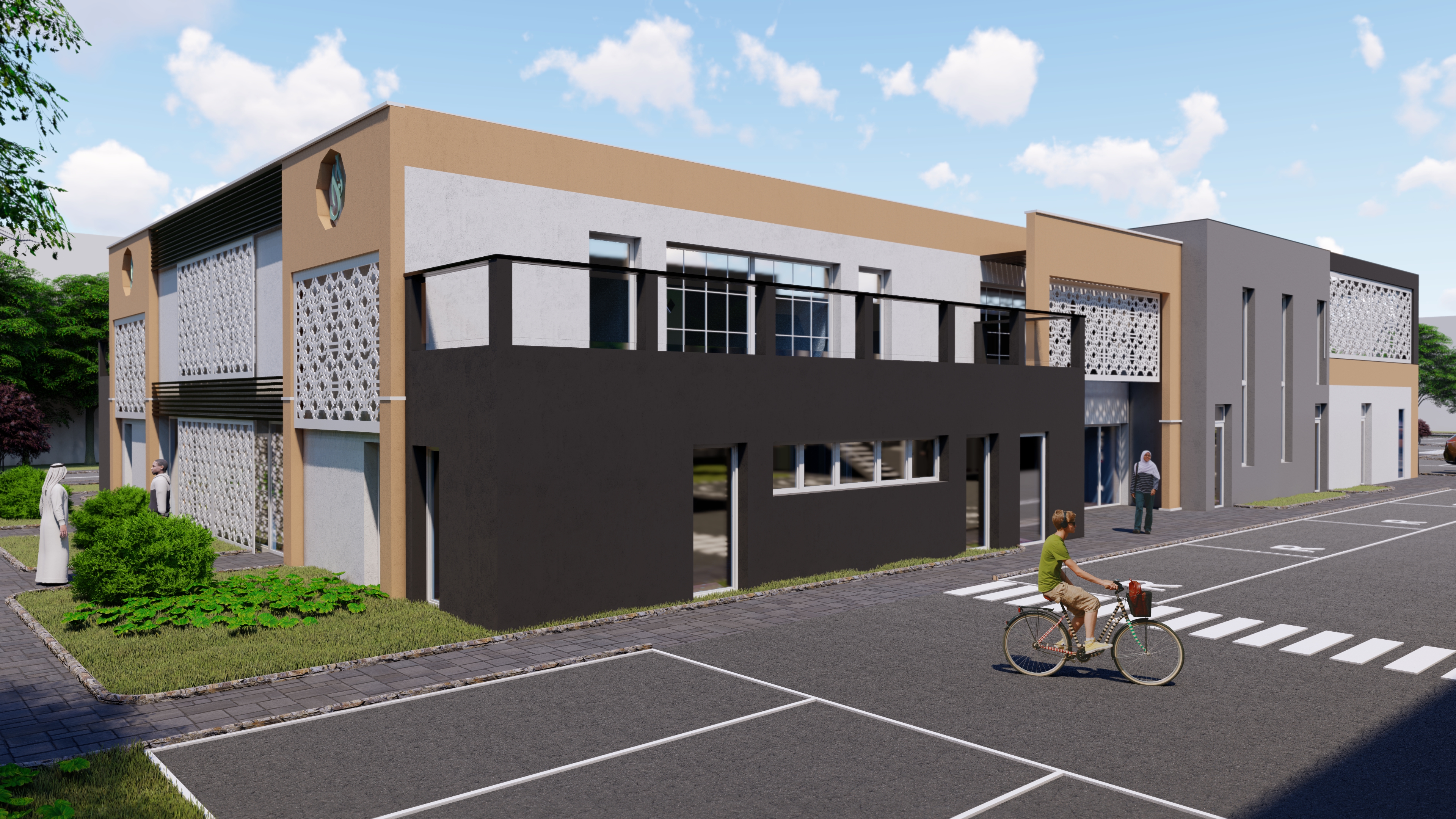 Vue extérieure du centre